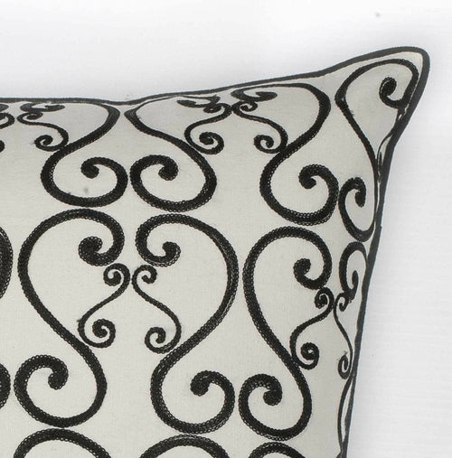 18" x 18" Cotton White or  Black Pillow