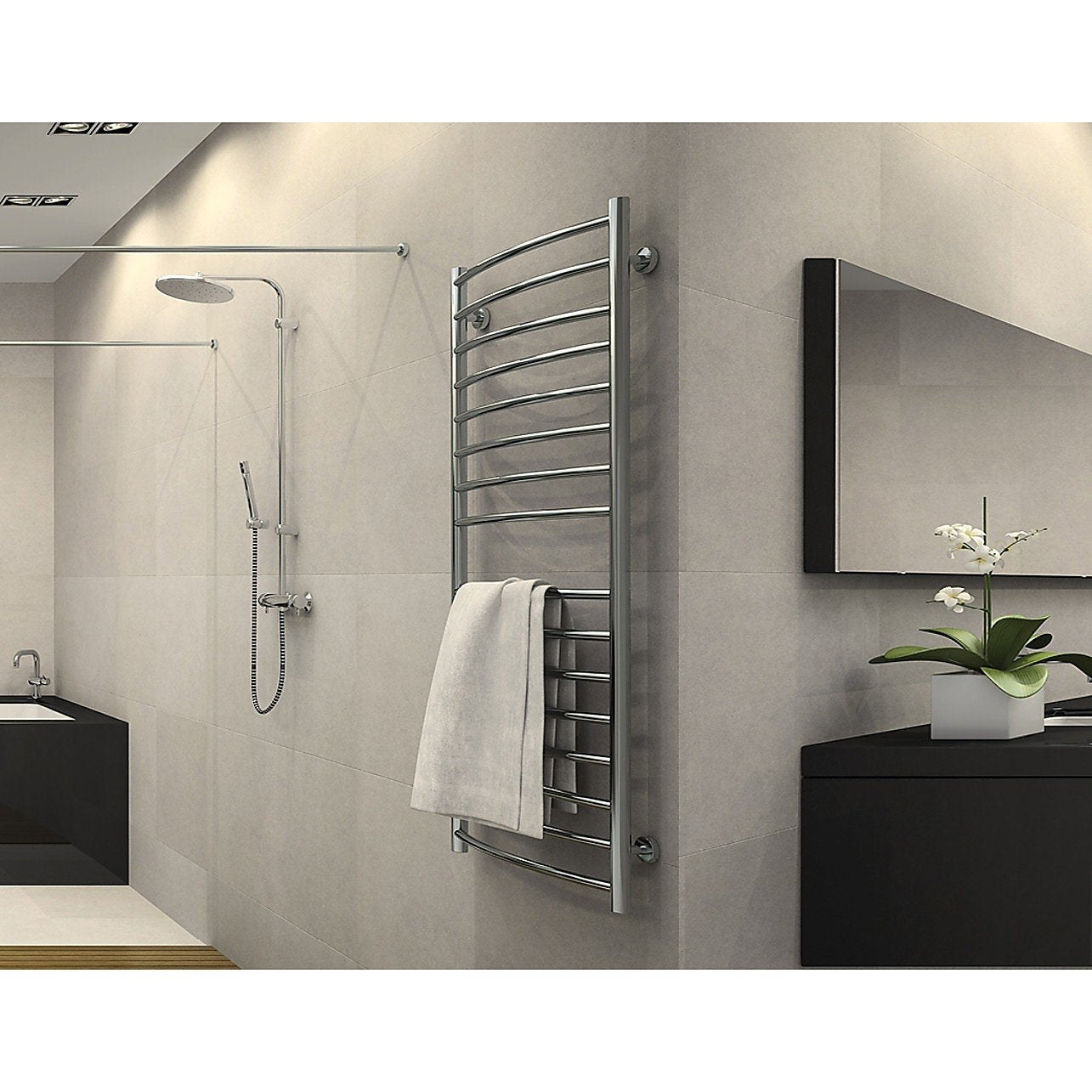 Heated Base Rack Electric Heated Bathroom Towel Rack / Rails -200w – Luxe Labyrinth